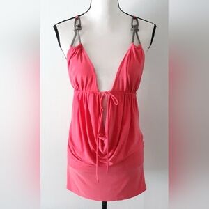 VTG Y2K Drape Halter Top